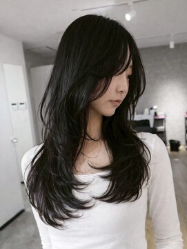 エトワ 中央店(etoi) 大分韓国かき上げレイヤーカット大人レイヤー顔まわりレイヤー