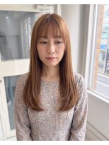 零秒女髪 千里丘店 大人女性におすすめ上品な艶カラーセミロング髪質改善艶感