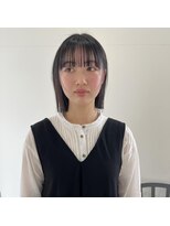 ヒュー(HUE)&nbsp;ハッシュカット/黒髪ボブ/所要時間1h