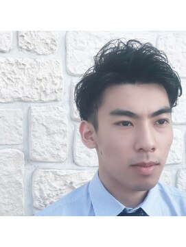 アリーナ 緑が丘店(arena) 黒髮パーマで好感度