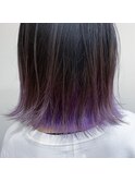 ライラックパープル×インナーカラー
