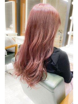 デイズ(days) オレンジカラーアッシュブリーチデザインカラー☆ロングヘア