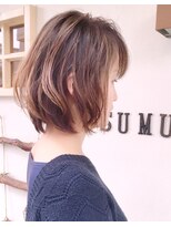 ツムグ(tsumugu)&nbsp;【tsumugu寺田町】愛され☆ナチュラル耳かけふんわりボブ