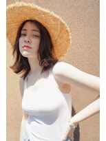 ナンバー エアロ 横浜(N° +aero)&nbsp;ミディアムマッシュウルフベージュ_オリーブカラーくすみカラー