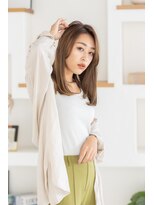 トティア 堀江(Totia)&nbsp;【Totia堀江】抜け感セミディ×ミルクティアッシュ