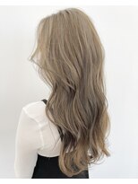 アンセム(anthe M) ツヤ髪ミルクティーベージュケアブリーチハイトーンロング韓国
