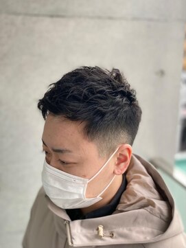 ウエストサイドカットクラブ(West Side Cut Club) メンズショート×ピンパーマ
