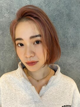 ミンクス 青山店(MINX) 長め前髪かきあげナチュラルボブ20代30代