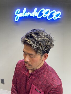 サロンド ココ(Salon de COCO) メンズハイライト　ツイストスパイラルパーマ