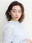 透け感ミディアムセミロングくびれヘア韓国風