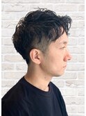３０代４０代ビジカジ大人ショートニュアンスパーマ【河原町】