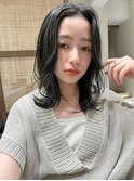 似合わせ小顔カット×くびれレイヤー ウルフヘア 髪質改善