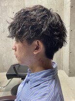 フイ 自由が丘(men's salon Hui)&nbsp;メンズ/アップバング/ツーブロックマッシュ/束感ショート波巻き