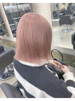 ペレ 栄店(PELE) 切りっぱなしボブ/エアリーロング/美髪/ピンクブラウン/栄