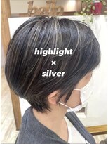 ヘアーズ ロッソ(hair's ROSSO)&nbsp;highlight×silver [30代40代50代60代]