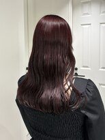 ゼスト 八王子店(ZEST)&nbsp;カシスレッド/ブリーチなしダブルカラー【藤野はるひ】