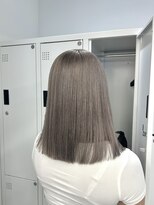 ペレ 栄店(PELE) デザインカラー/レイヤーカット/ウェットヘア/オリーブベージュ