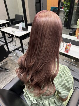パヌポン 原宿表参道(PANUPON) ケアブリーチハイトーン透明感ピンクヘアー