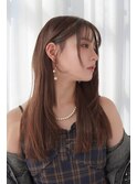 ストレートレイヤー×ブリーチなしダブルカラー×イルミナ♪川又