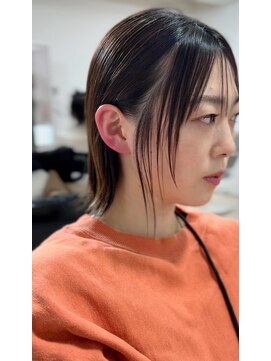 エメヘアデザイン ルイス(Aimer Hair Design Lewis) AI骨格診断/切りっぱなしボブ/弘前市