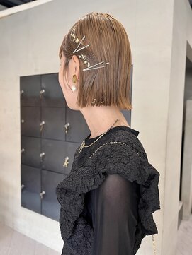 ヘアー アイス ルーチェ(HAIR ICI LUCE) 人気ヘアセット！ボブヘアセットボブカット結婚式参列ヘア/中西