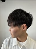 メンズショート/ブルーブラック/マッシュ(茅ヶ崎/茅ヶ崎南口)