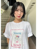 トリッカ 銀座(tricca)&nbsp;ボブパーマ/ニュアンスパーマ/顔まわりレイヤー/ウェーブヘア