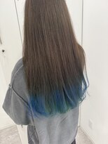 グラムヘアー(GLAM HAIR)&nbsp;ブルーグリーンエンドカラー