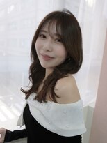 アミー 駒澤(Ammy komazawa)&nbsp;オリーブグレージュ/ミディアム/レイヤーカット/前髪カット