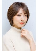 シルエットで魅せる。ふんわり「丸みショートボブ」