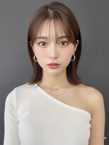 キャパ セントラル 天神 大名店(CAPA central) アッシュブラウン 顔周りカット レイヤー 外ハネボブ 20代