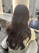 シュルール 所沢プロぺ通り店(chorule)&nbsp;ミディアムレイヤーくびれミディアムダークグレージュ前髪カット