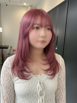 ゴウトゥデイシェアサロン 町田店(GO TODAY SHAiRE SALON) ピンクカラー×レイヤースタイル【町田】