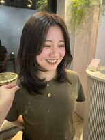 シェリーバイレイドバック 渋谷(cheri by LAIDBACK)&nbsp;ミディアムレイヤー顔周りレイヤーカット