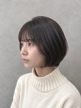 エニル 春日部店(enil) ◎くびれ×丸みで魅せる、首元美人なショートボブ◎