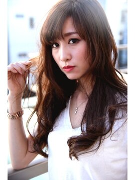 ヘアサロンエム 渋谷店(HAIR SALON M) 【M／SEXY】斜めバング×ニュアンスロング