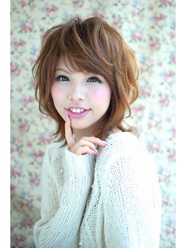 アニュー エアー(anew aeir) くしゅくしゅゆるふわのミディアムパーマ