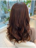ロングヘアを巻髪仕上げ☆