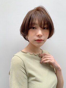 シー バイ ロンド 新宿(Sea by Lond) ミルクティーベージュシースルーマッシュショート