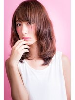 ソア 武蔵小杉(SOAR) ピンクカラーナチュラルカラーグラボブナチュラルストレート