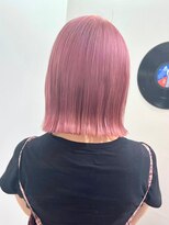 デート 下北沢(DATE)&nbsp;ダブルカラーピンクベージュケアブリーチハイトーン髪質改善