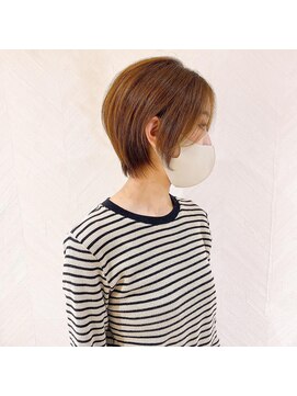 ロンド ストラーダ 心斎橋(Lond strada) ショート×ハイライト白髪ぼかし×シルキーベージュ[心斎橋]