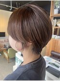 大人ショート×ナチュラルブラウン