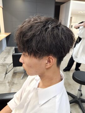 ニアウ 太田店(Niau) ツイストスパイラルパーママッシュメンズパーマ波巻きパーマ