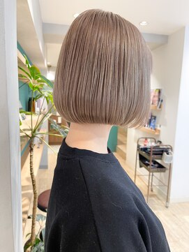 エミス バイ メルト 吉祥寺(emis by melt) グレーベージュレイヤーロングアッシュカラーアッシュブラック