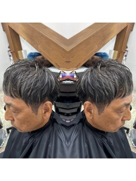 ワールドオーダー 天王寺店(WORLD ORDER) メンズ白髪ぼかしハイライト