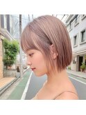 切りっぱなしボブ/縮毛矯正/髪質改善/レイヤーショートボブ