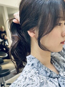 ロンドネートゥル 新潟(Lond naitre) 新潟／万代　結んでも可愛い顔まわり