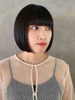 フリップビーアヴェダ(FLIP B AVEDA)&nbsp;本八幡×黒髪ボブ×前髪カット×小顔