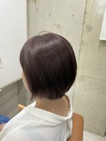 ハツ 橋本(HATSU)&nbsp;髪質改善/まるみショート/ピンクブラウン【みずき】